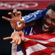Noah Lyles celebrated winning bronze with a Dragon Ball pose.